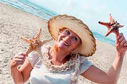 Senior Women Finding Starfish