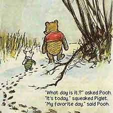 Pooh and Piglet Walking
