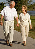 Senior Couple Walking